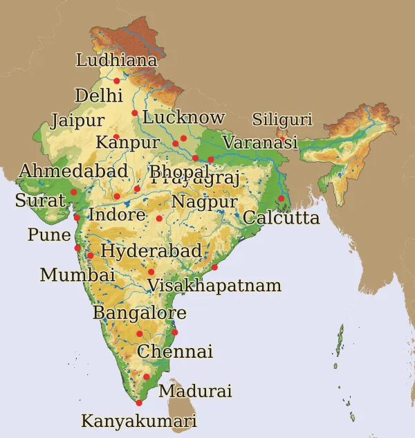 Carte Inde