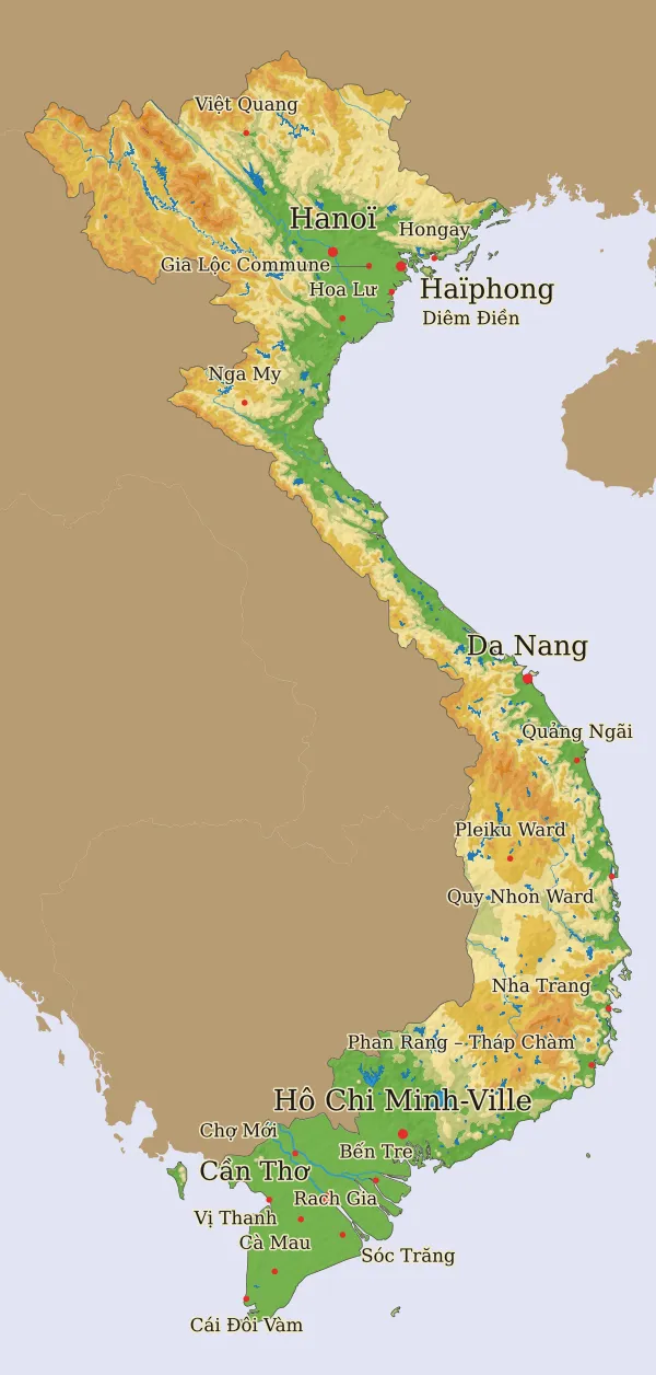 Carte Vietnam