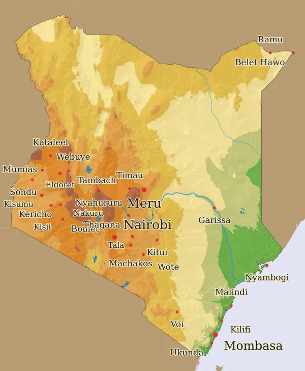 Carte Kenya