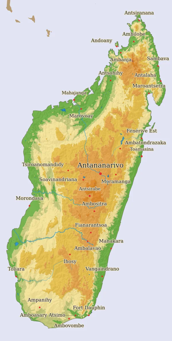 Carte Madagascar