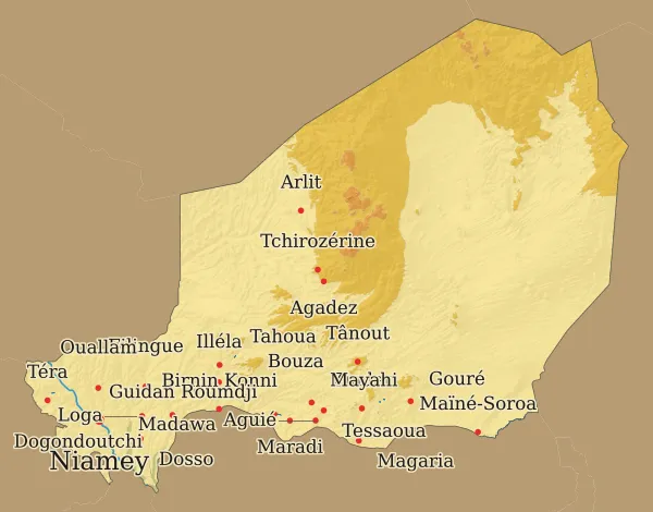 Carte Niger
