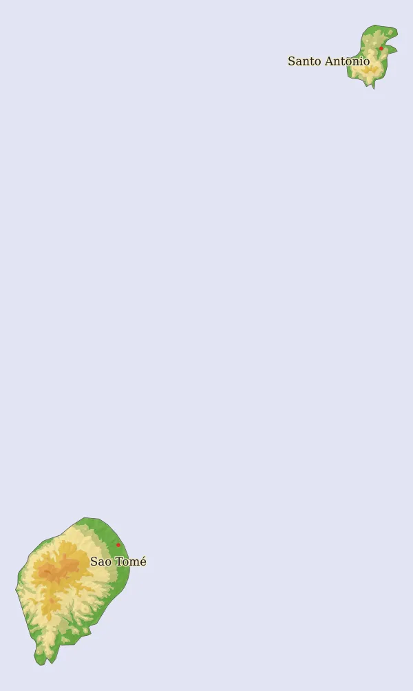 Carte Sao Tomé et Principe