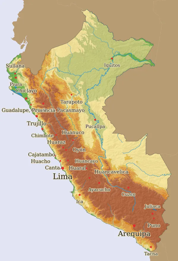 Carte Pérou