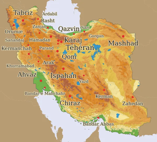 Carte Iran