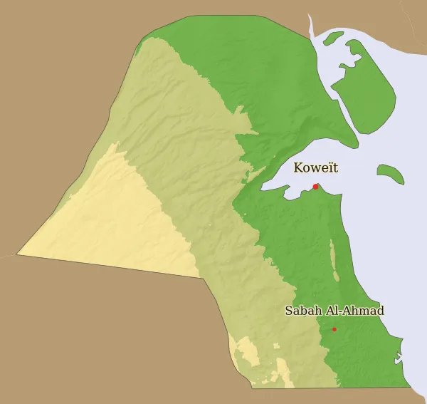 Carte Koweit